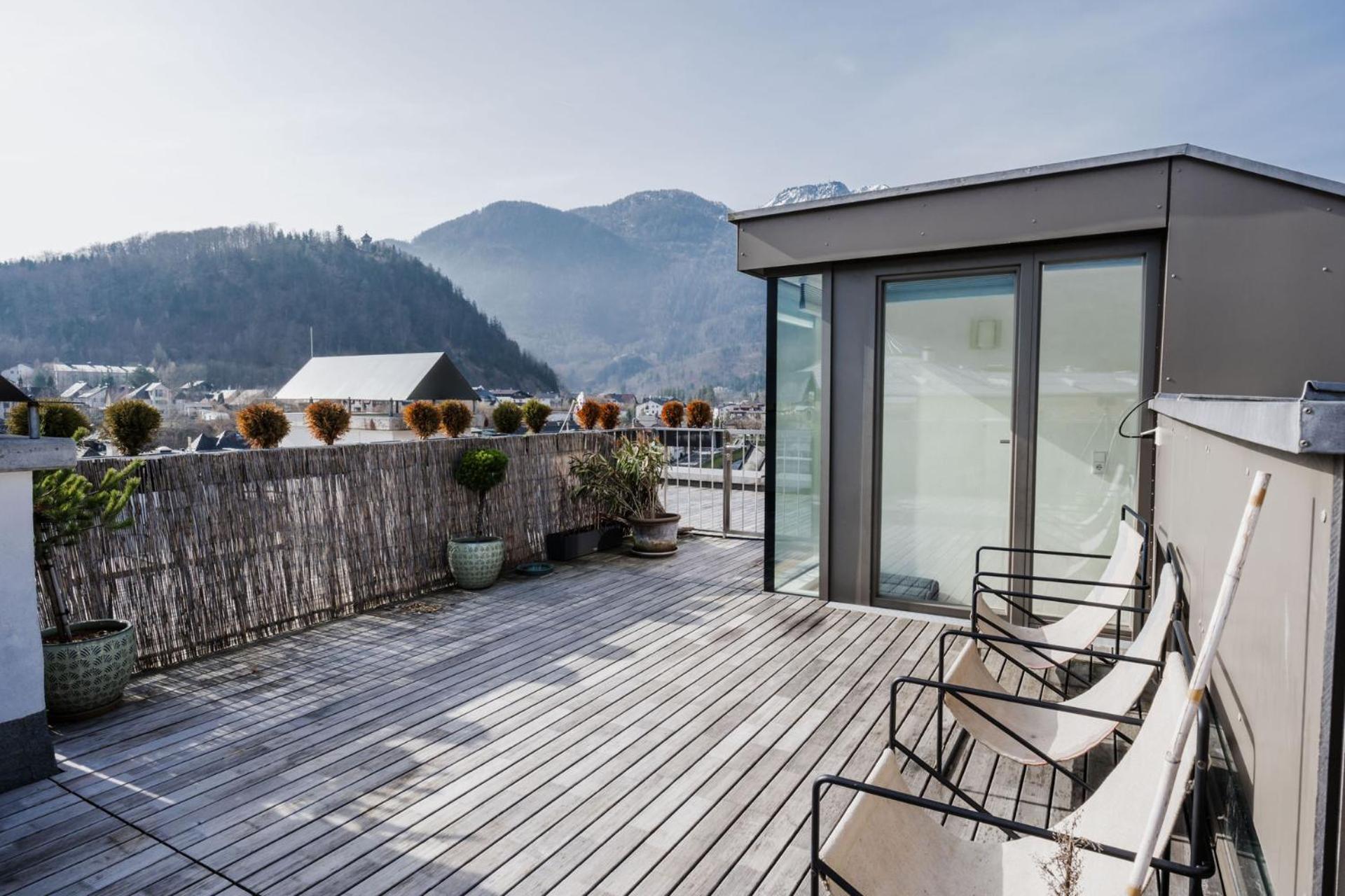 Luxus Penthouse Mit Panoramablick Apartment Bad Ischl Bagian luar foto
